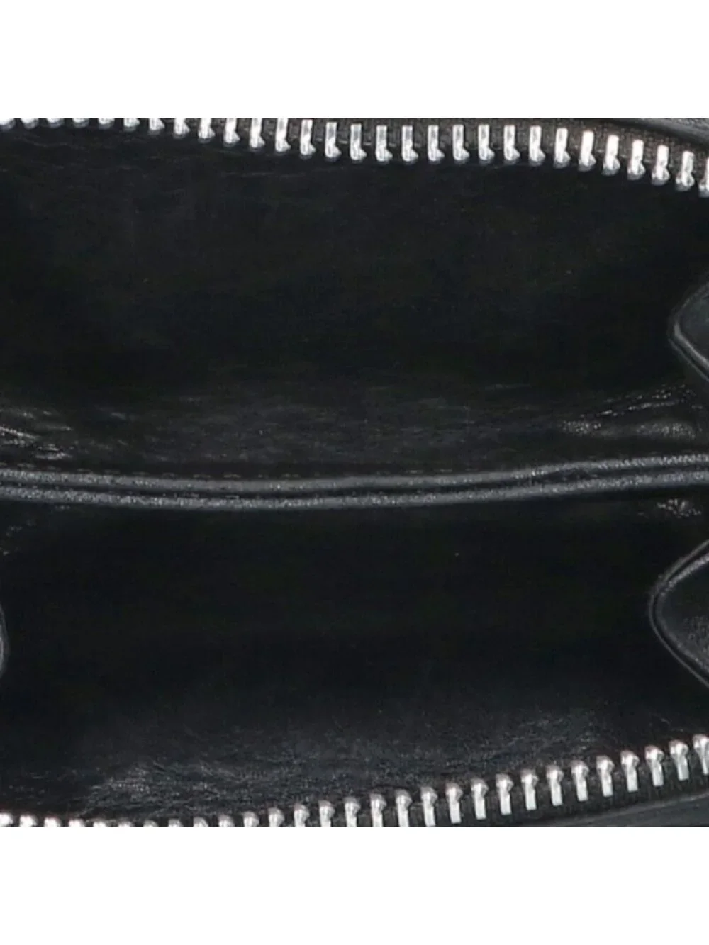 Chrome Hearts Coin Case Daga Round Zip Leather